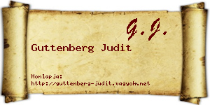 Guttenberg Judit névjegykártya